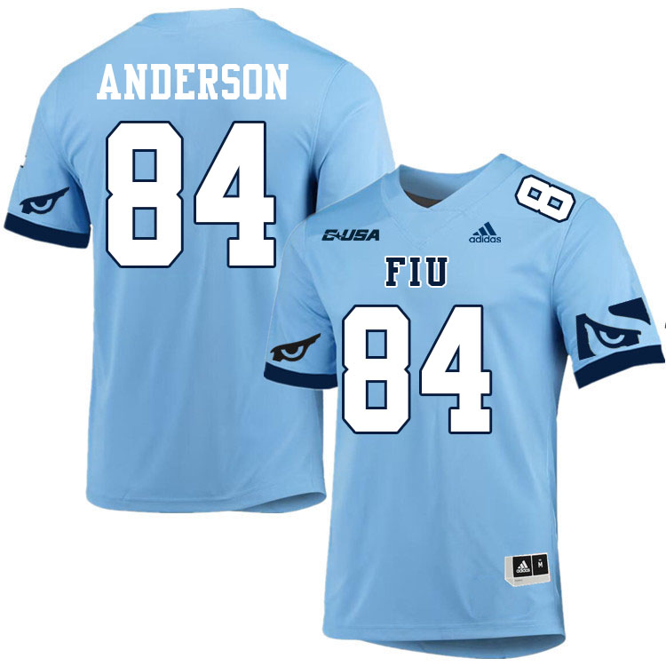 #84 Maguire Anderson FIU Jersey, Florida International University Panthers Football Jersey-Light Blu #84 Maguire Anderson FIU Jersey, Florida International University Panthers Football Jersey-Light Blu